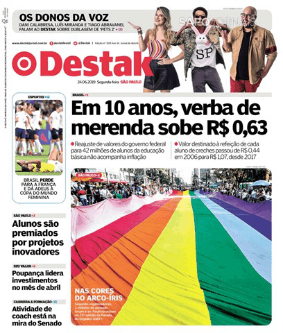 Capa Destak-S�o Paulo - 2019-06-24