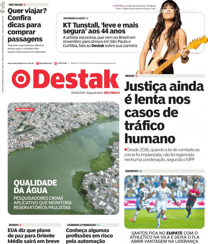 Capa Destak-S�o Paulo - 2019-09-09