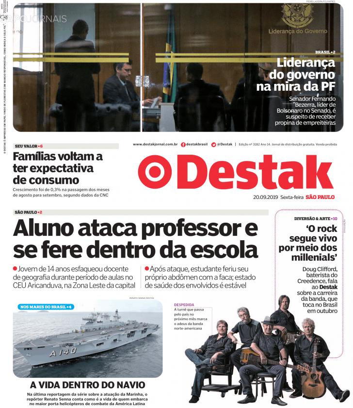 Capa Destak-S�o Paulo - 2019-09-20