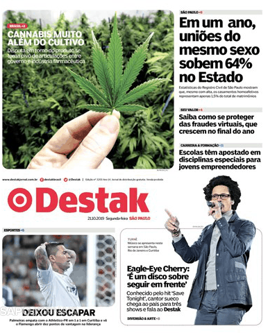 Capa Destak-S�o Paulo - 2019-10-21