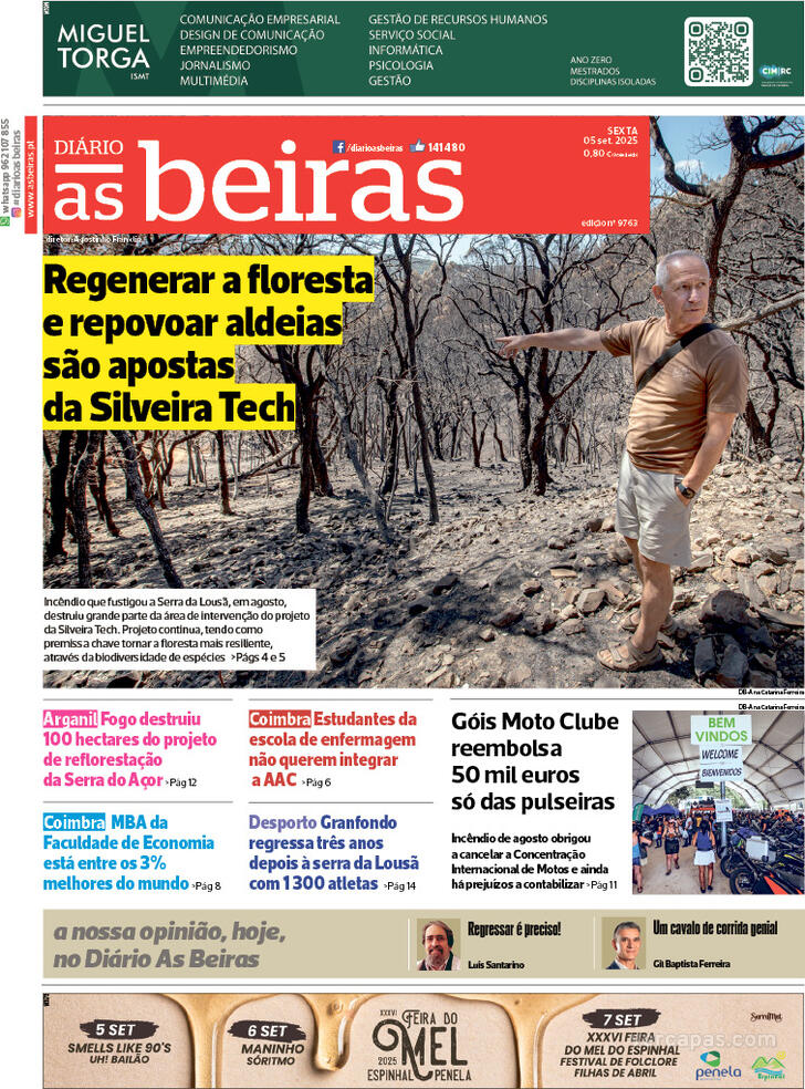 Capa Dirio As Beiras - 2025-09-05