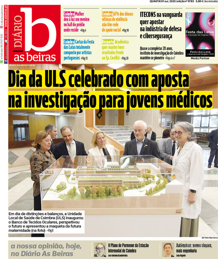 Capa Dirio As Beiras - 2025-10-01