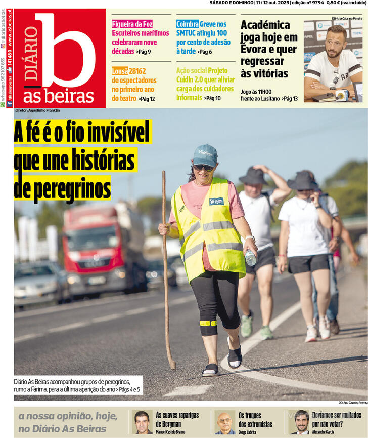 Capa Dirio As Beiras - 2025-10-11