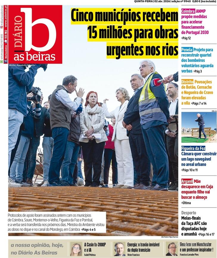 Capa Di�rio As Beiras - 2026-04-02