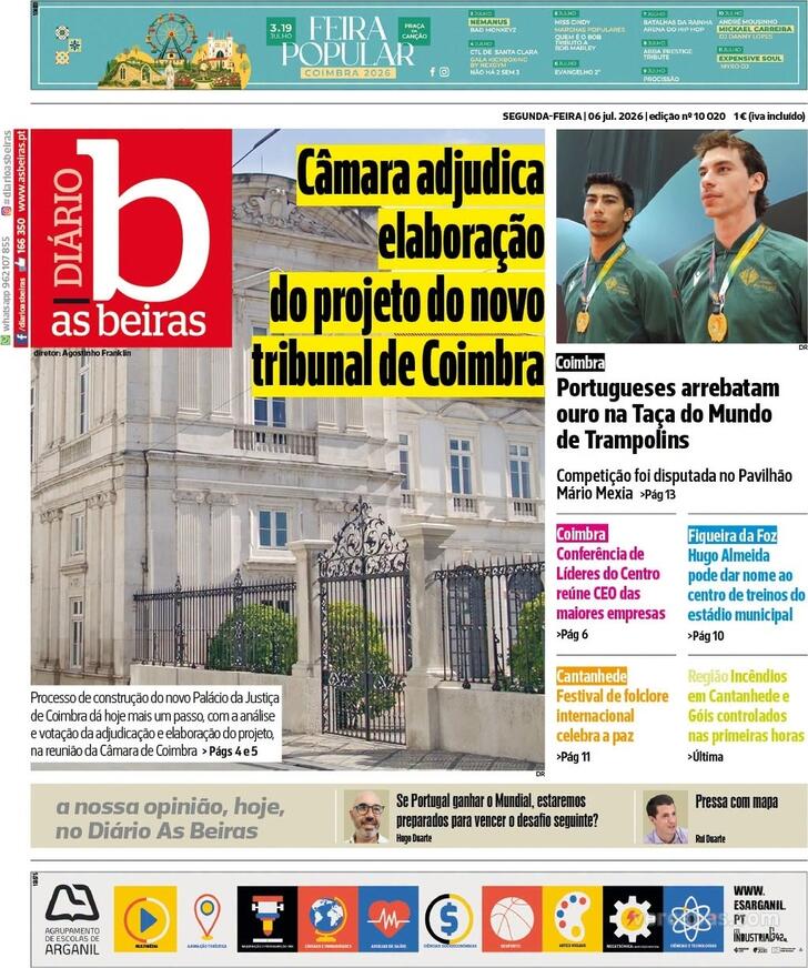 Capa Di�rio As Beiras - 2026-07-06