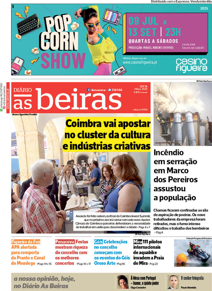 Capa Dirio As Beiras - 2025-07-04
