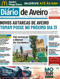 Capa Dirio de Aveiro de 2025-10-17