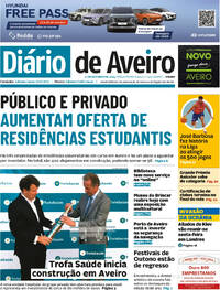Capa Dirio de Aveiro de 2025-10-21