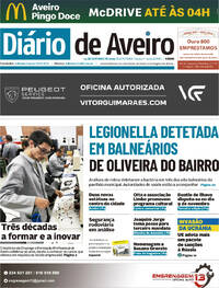 Capa Dirio de Aveiro de 2025-10-24