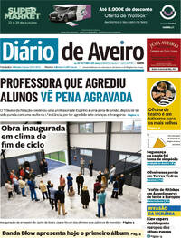 Capa Dirio de Aveiro de 2025-10-25