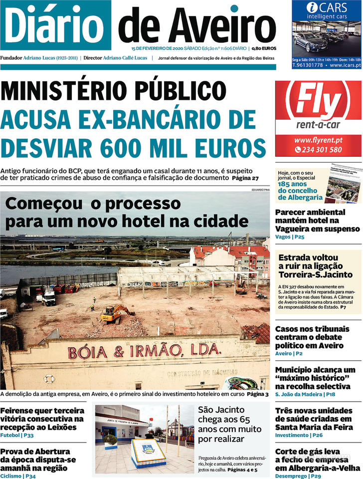 Jornal Diário de Aveiro.