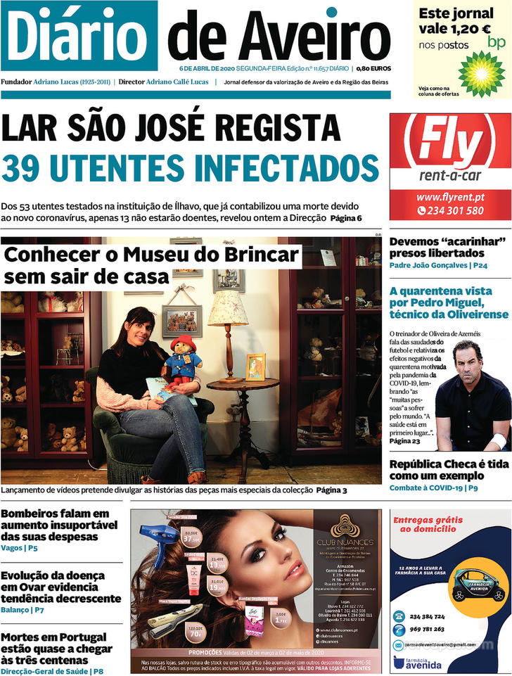 Jornal Diário de Aveiro.