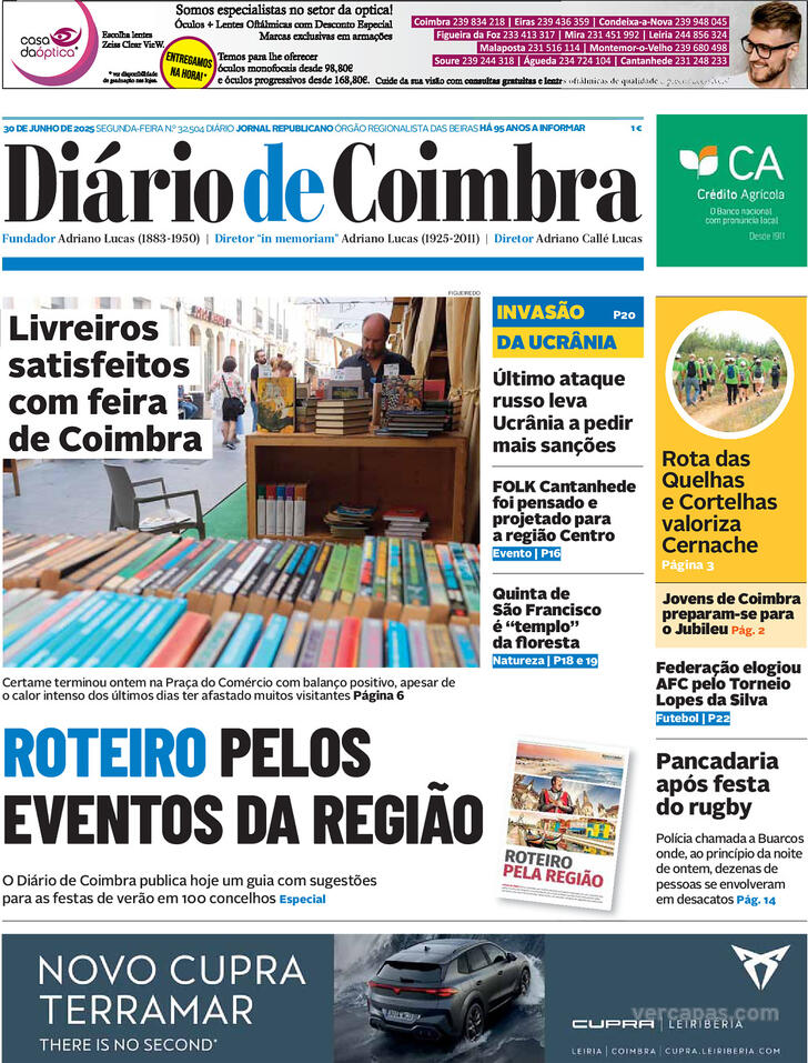 Capa Dirio de Coimbra - 2025-06-30