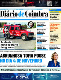 Capa Dirio de Coimbra de 2025-10-18