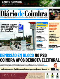 Capa Dirio de Coimbra de 2025-10-24