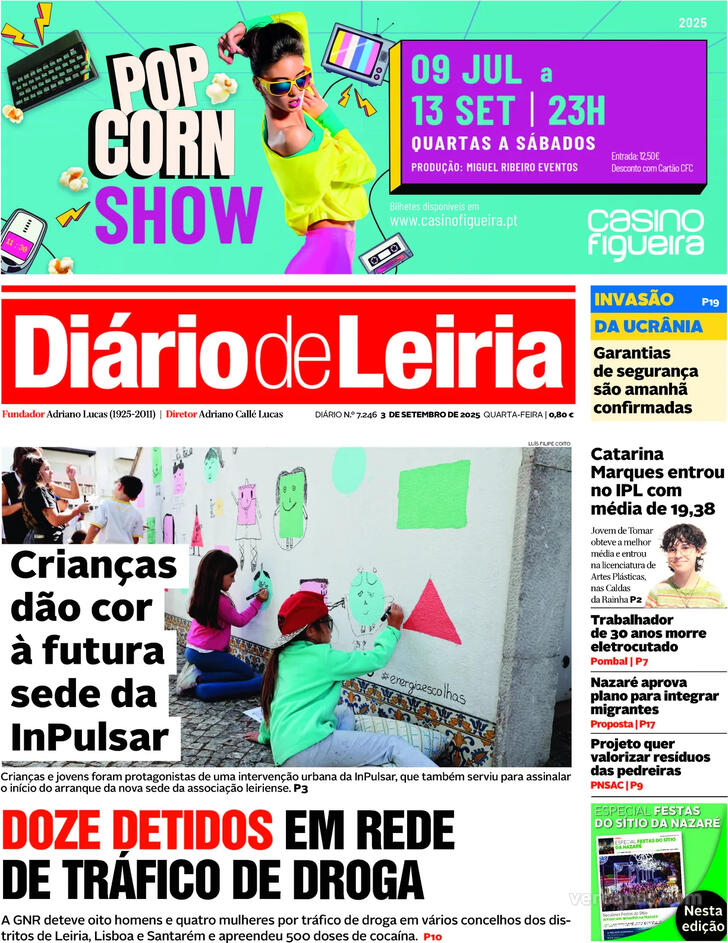 Capa Dirio de Leiria - 2025-09-03