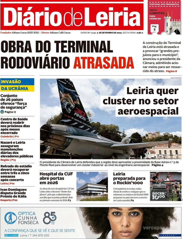 Capa Dirio de Leiria - 2025-09-05