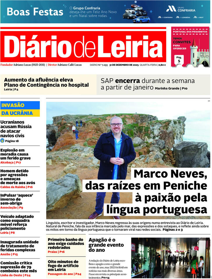 Capa Di�rio de Leiria - 2025-12-31