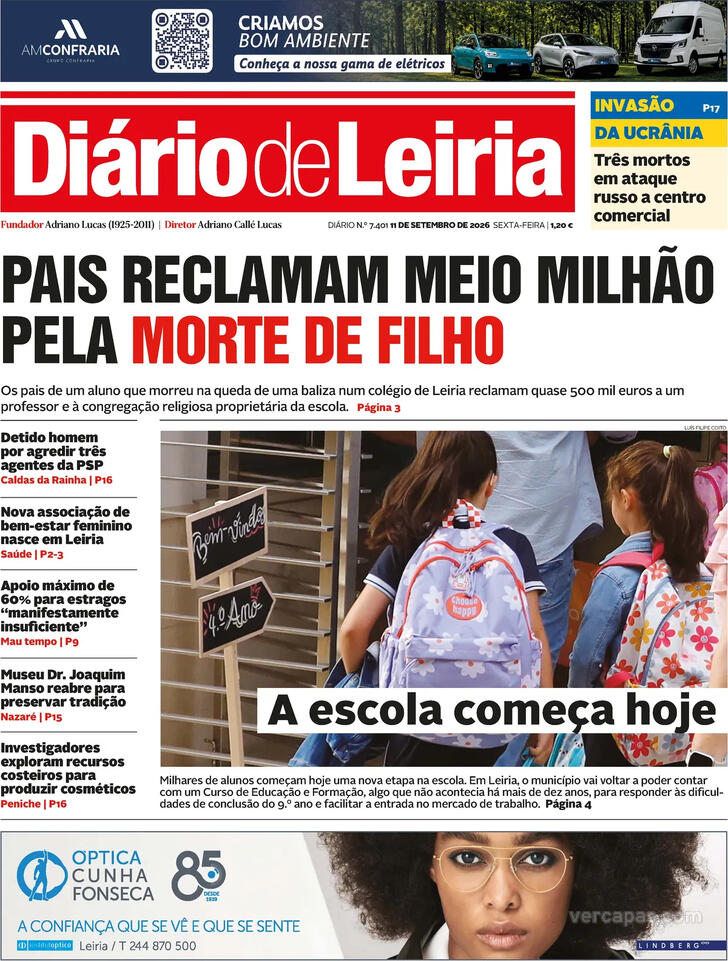 Capa Di�rio de Leiria - 2026-09-11