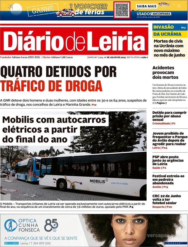 Capa Dirio de Leiria - 2025-07-11