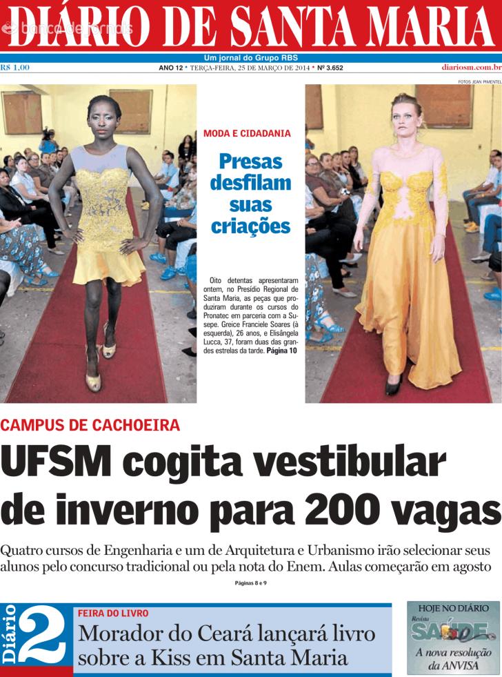 Capa Dirio de Santa Maria - 2014-03-25