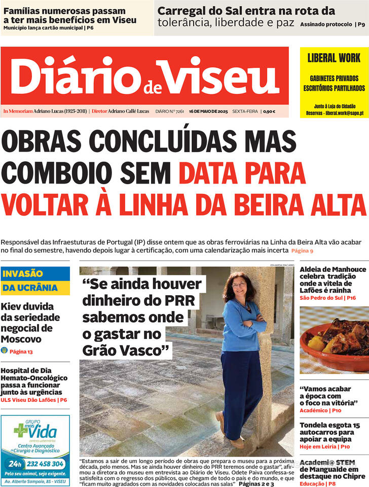 Capa Dirio de Viseu - 2025-05-16
