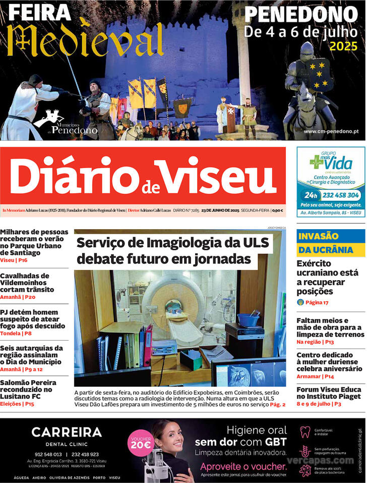 Capa Dirio de Viseu - 2025-06-23