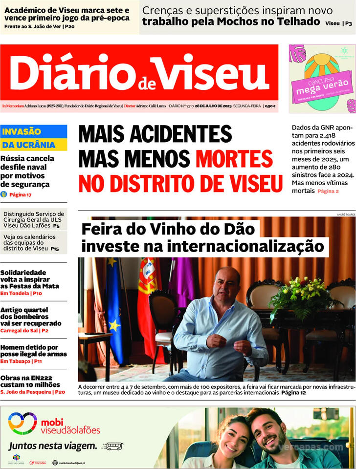 Capa Dirio de Viseu - 2025-07-28