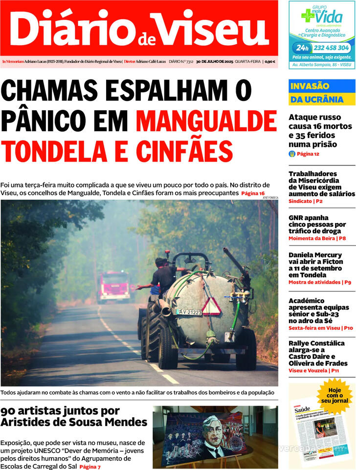 Capa Dirio de Viseu - 2025-07-30