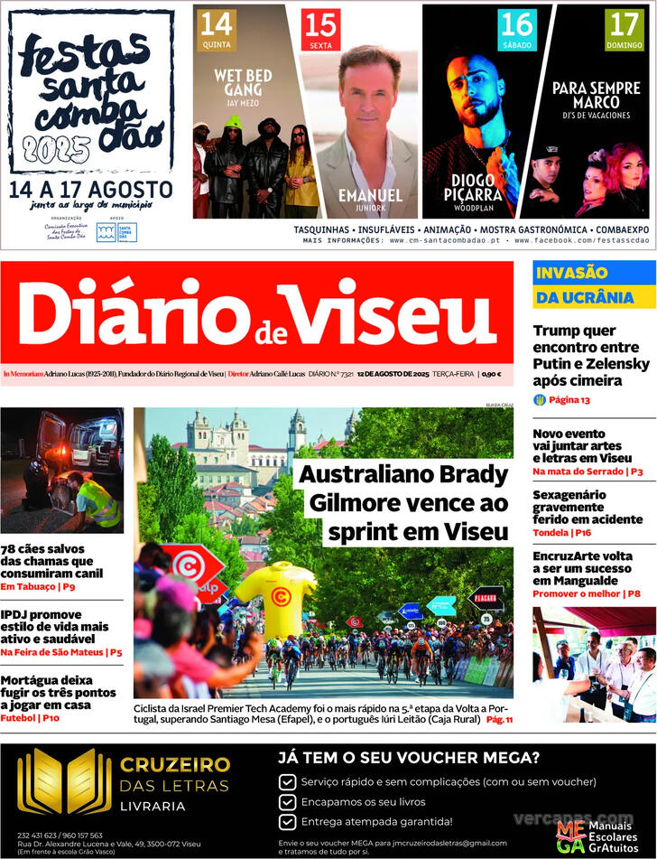 Capa Dirio de Viseu - 2025-08-12