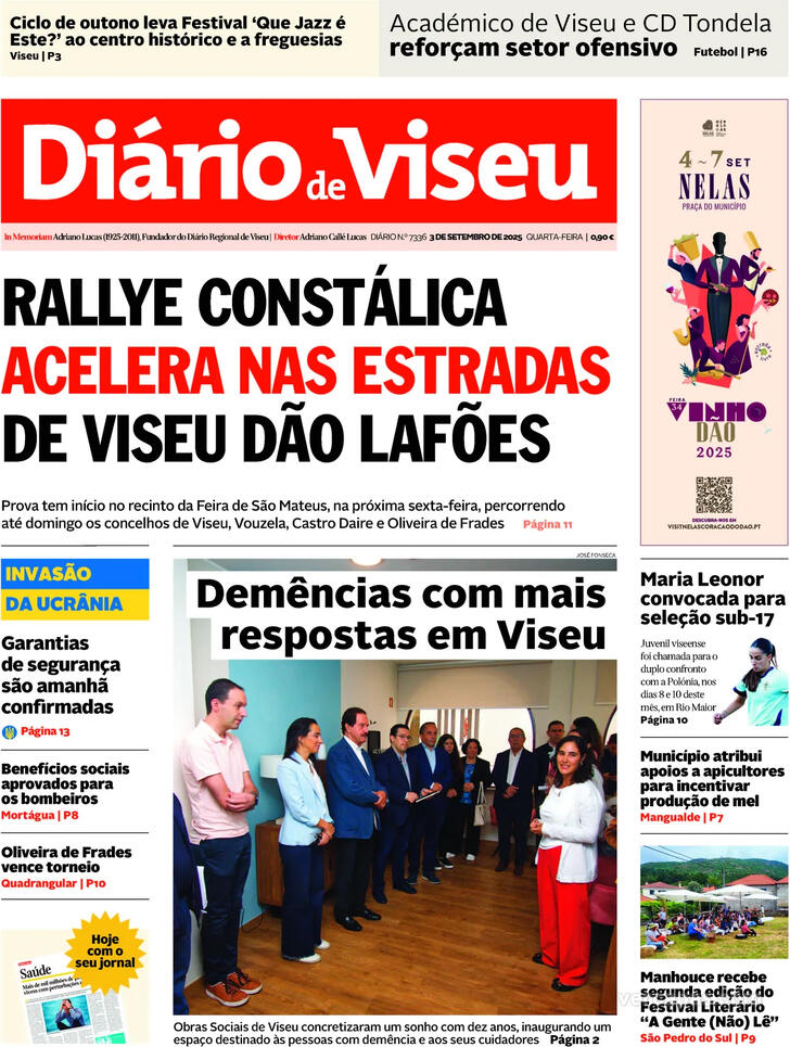 Capa Dirio de Viseu - 2025-09-03