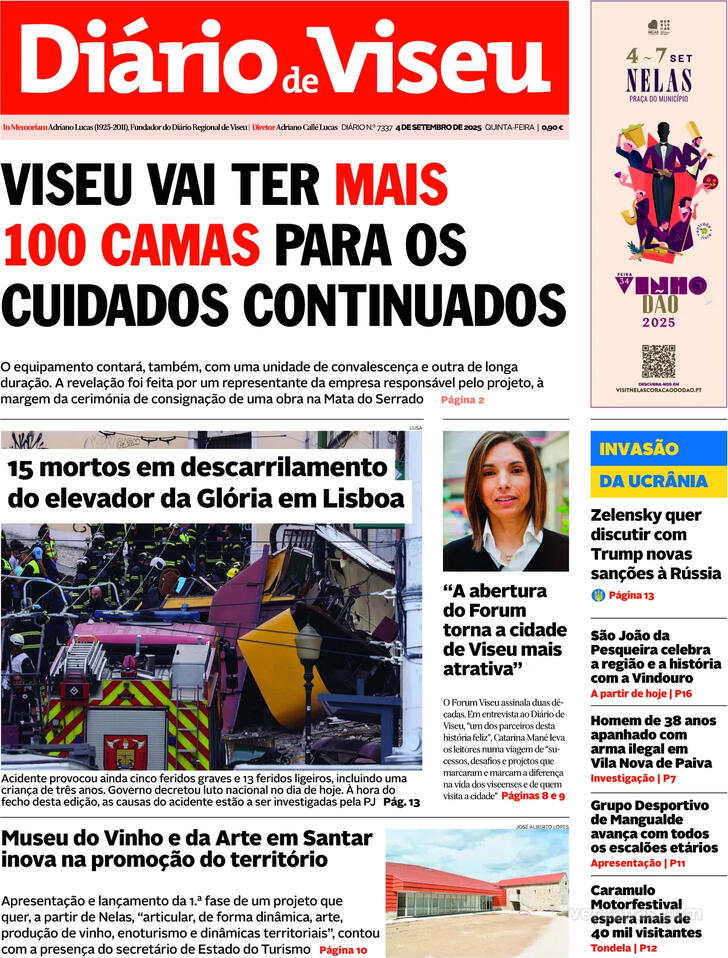 Capa Dirio de Viseu - 2025-09-04