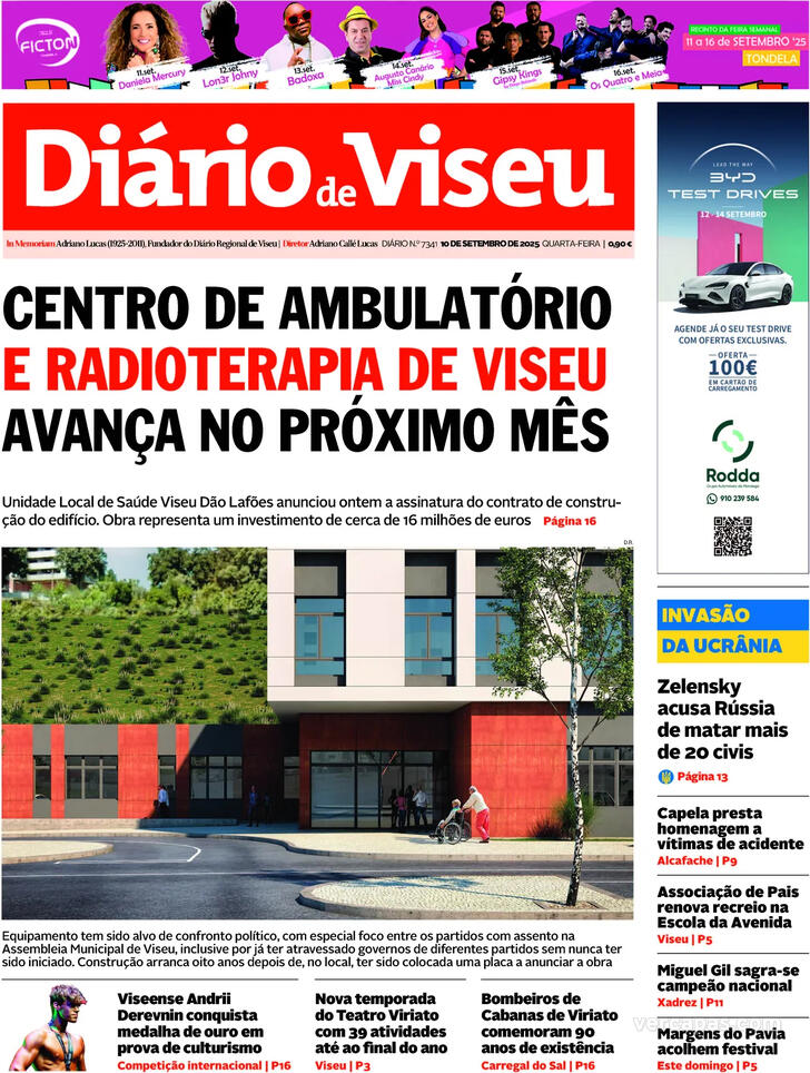 Capa Dirio de Viseu - 2025-09-10