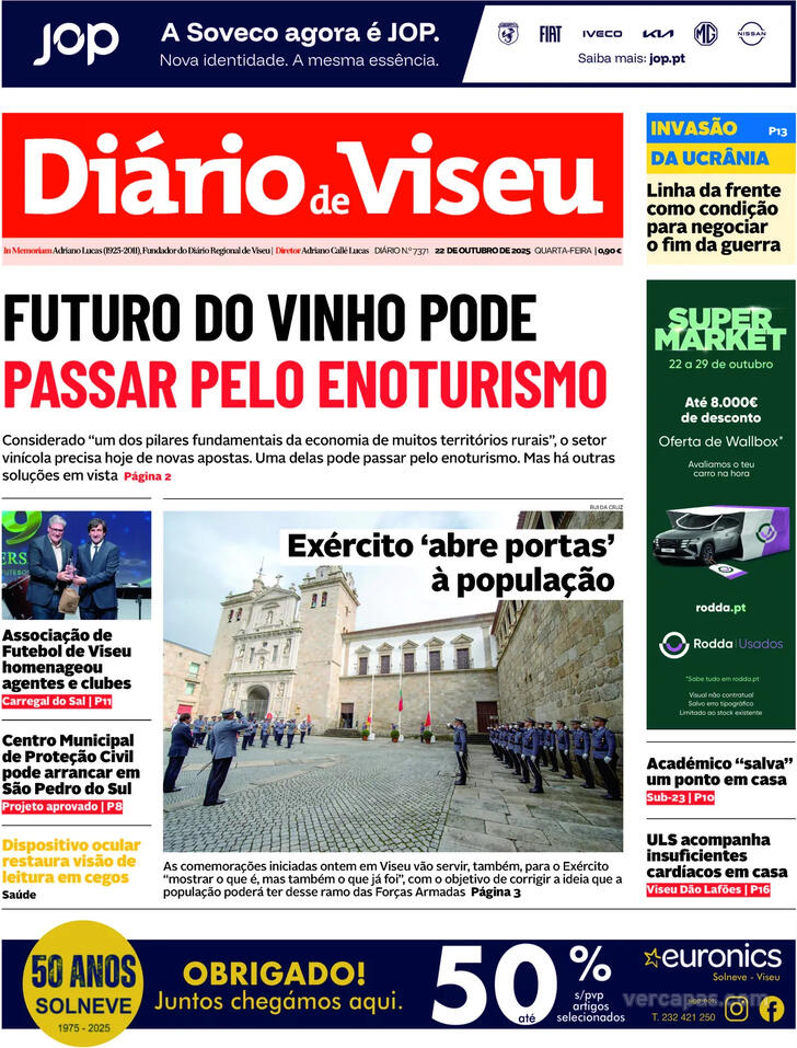 Capa Dirio de Viseu - 2025-10-22