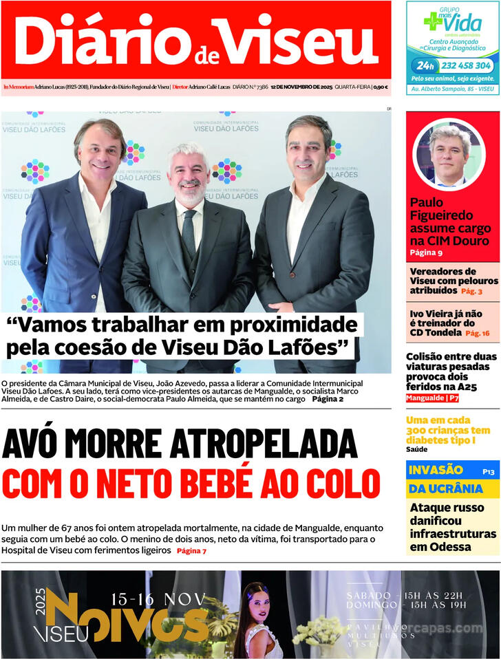 Capa Di�rio de Viseu - 2025-11-12