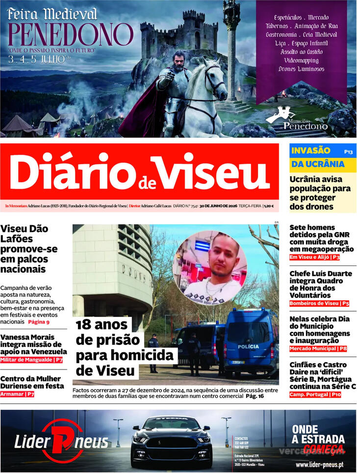 Capa Di�rio de Viseu - 2026-06-30