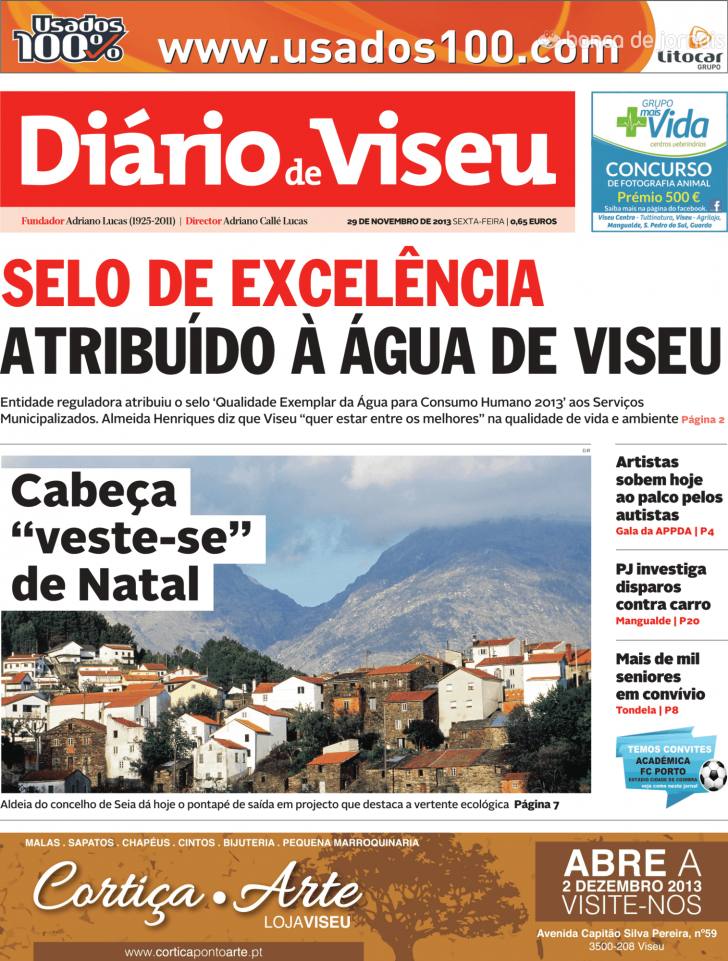 Capa Dirio de Viseu - 2013-11-19