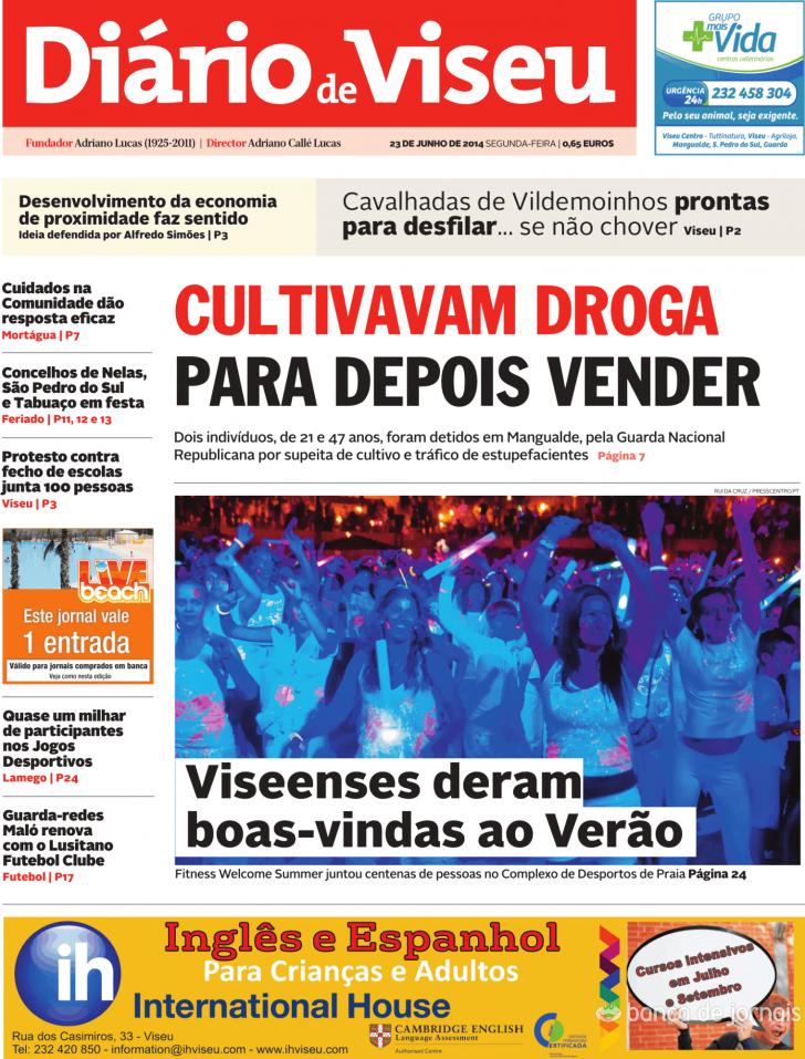 Capa Dirio de Viseu - 2014-06-23