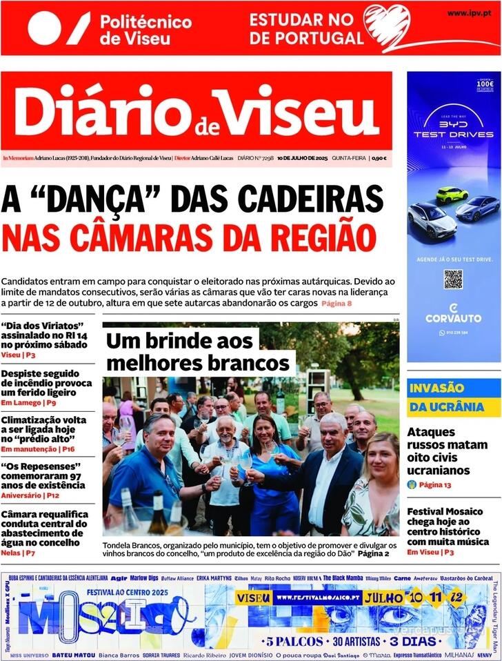 Capa Dirio de Viseu - 2025-07-10