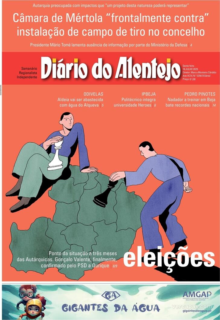Capa Dirio do Alentejo - 2025-07-18