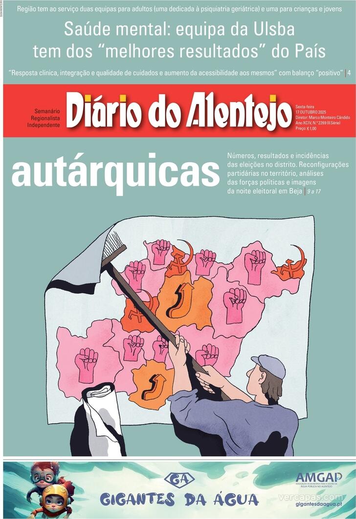 Capa Dirio do Alentejo - 2025-10-17