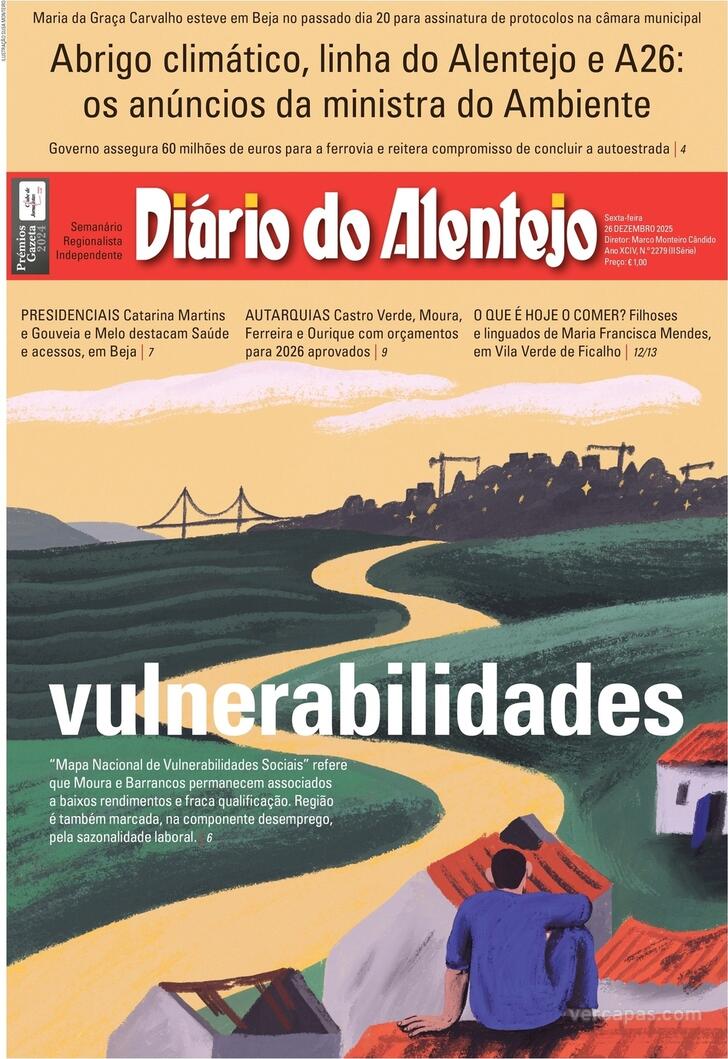 Capa Di�rio do Alentejo - 2025-12-26