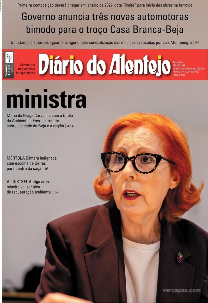 Capa Di�rio do Alentejo - 2026-05-08