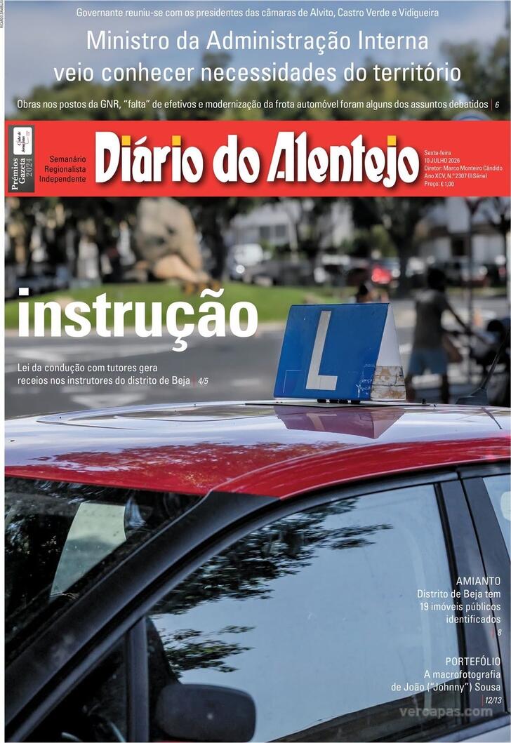 Capa Di�rio do Alentejo - 2026-07-10