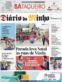 Capa Dirio do Minho de 2025-12-08