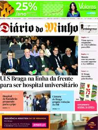 Capa Dirio do Minho de 2025-12-10