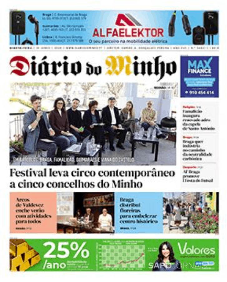 Capa Di�rio do Minho - 2026-06-11
