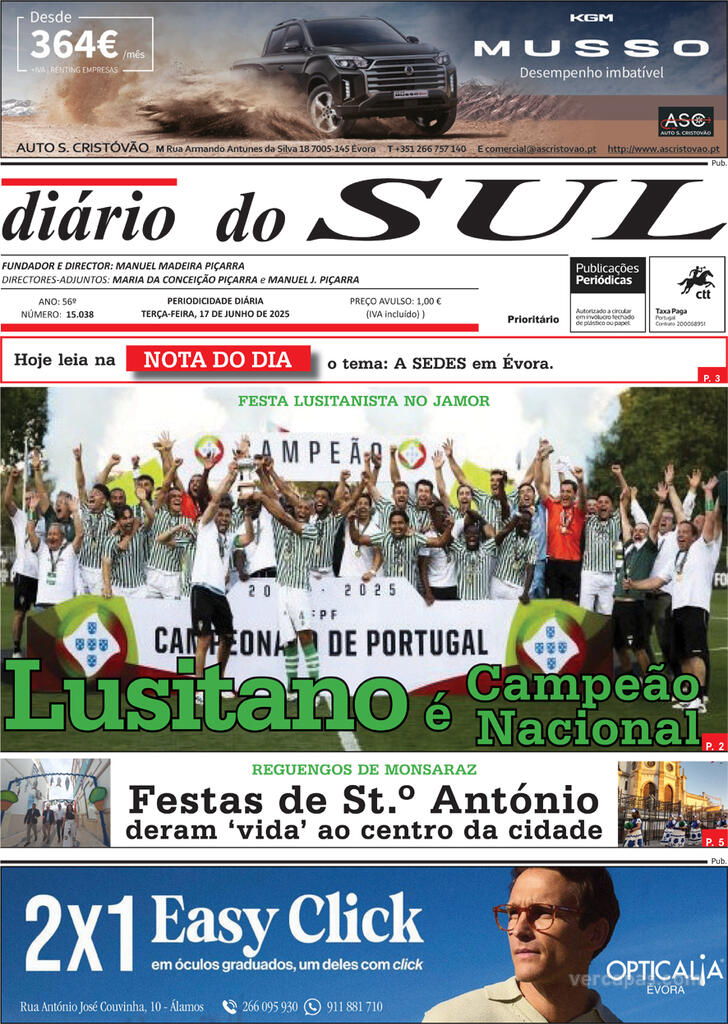 Capa Dirio do Sul - 2025-06-17