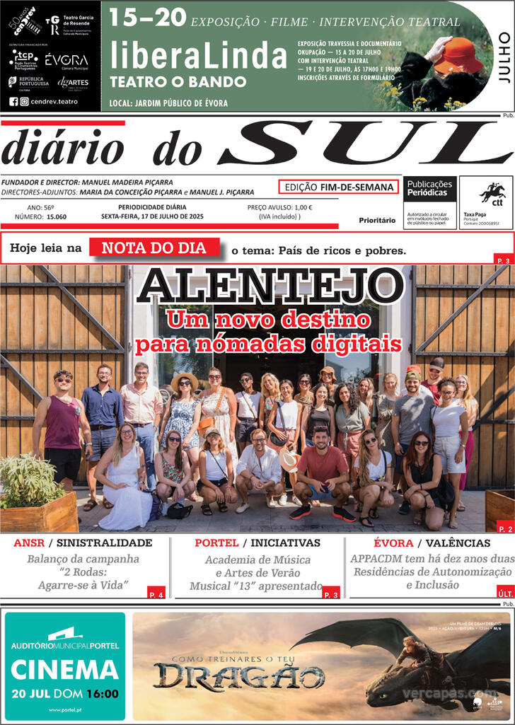 Capa Dirio do Sul - 2025-07-18