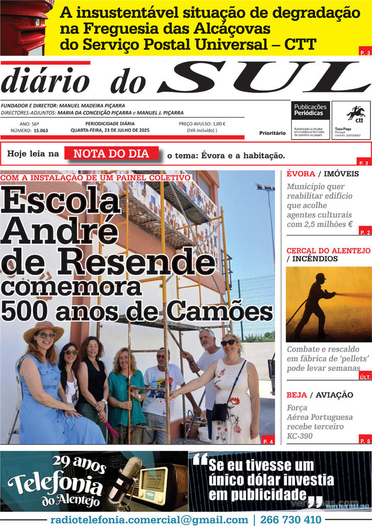 Capa Dirio do Sul - 2025-07-23